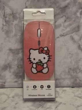 Hello Kitty Pink Strawberry Wireless Mouse